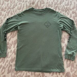 Salty Crew Green Long Sleeve Shirt - Big Boys XL